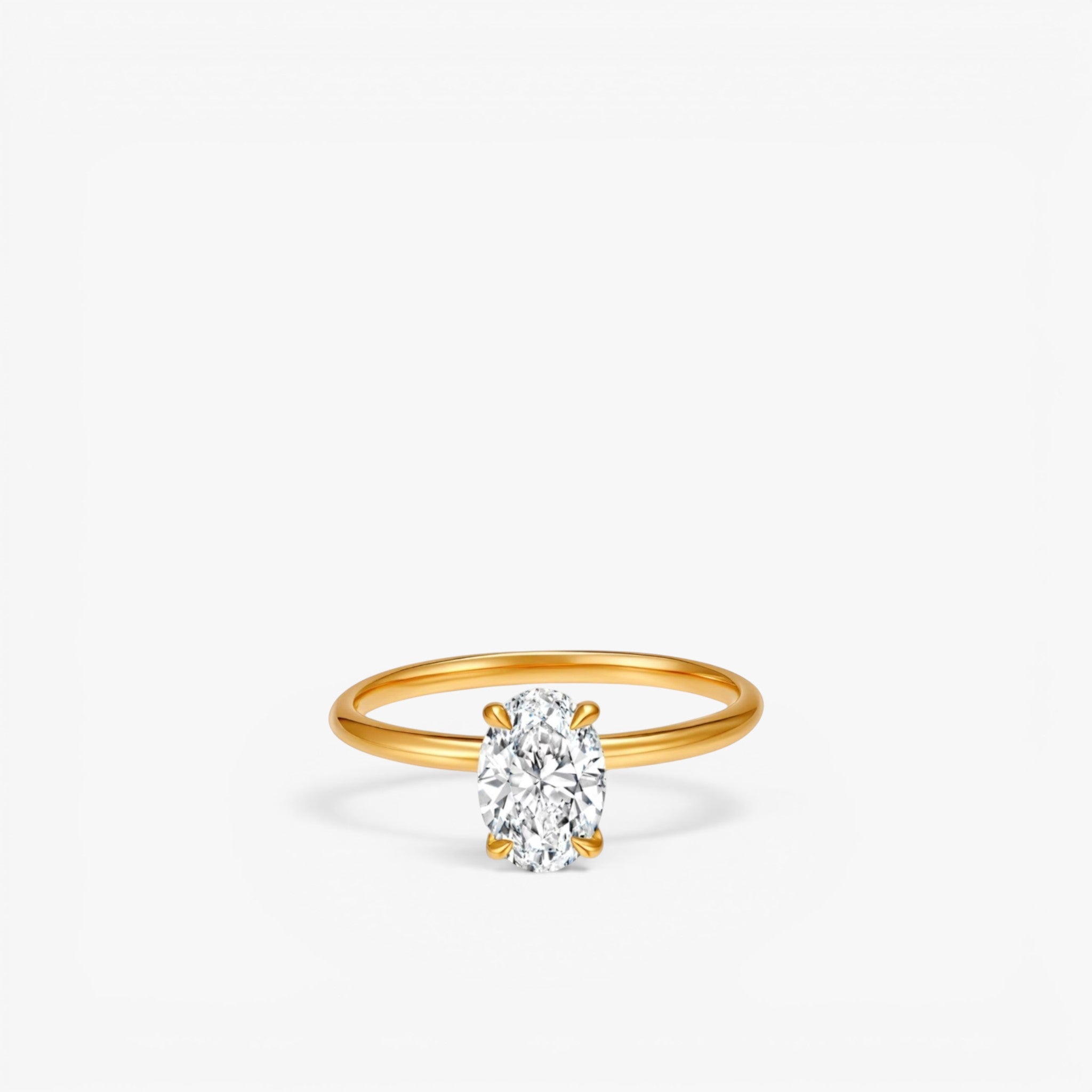 Aurelia Oval Ring 18k Yellow Gold 1 ct