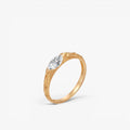 Astra Marquise Diamond Ring 14k Yellow Gold 0.3 ct