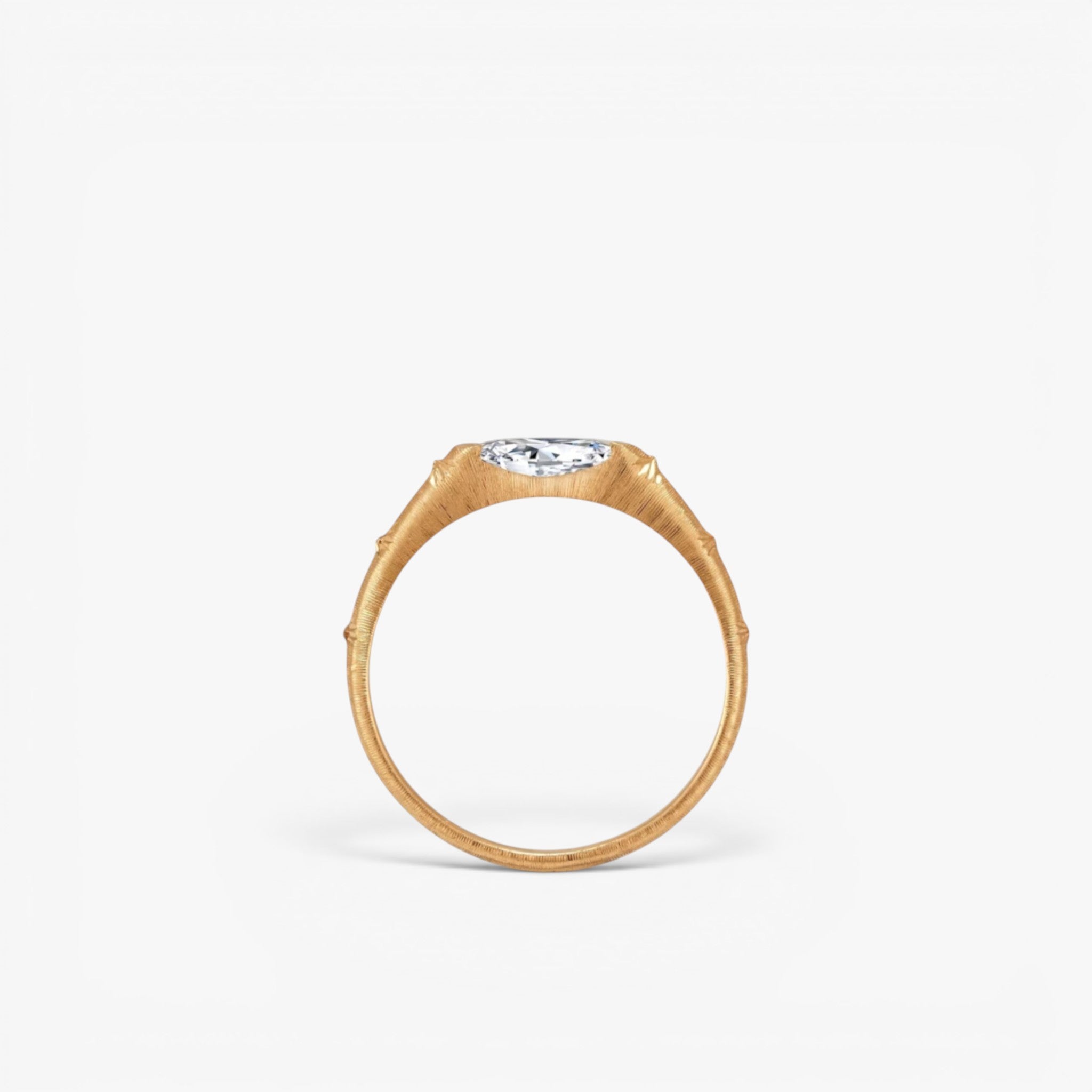 Astra Marquise Diamond Ring 14k Yellow Gold 0.3 ct