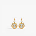 Aurélia Diamond Medallion Earrings 18K Yellow Gold