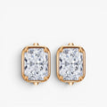 Valora Radiant Diamond Huggie Earrings 18K Yellow Gold 1 ct
