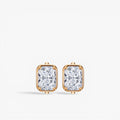 Valora Radiant Diamond Huggie Earrings 18K Yellow Gold 1 ct