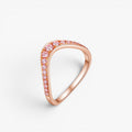 Rosé Curve Ring 14k Yellow Gold