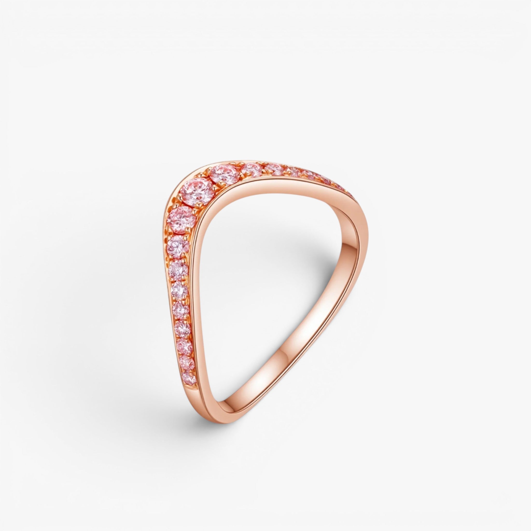 Rosé Curve Ring 14k Yellow Gold