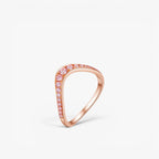 Rosé Curve Ring 14k Yellow Gold
