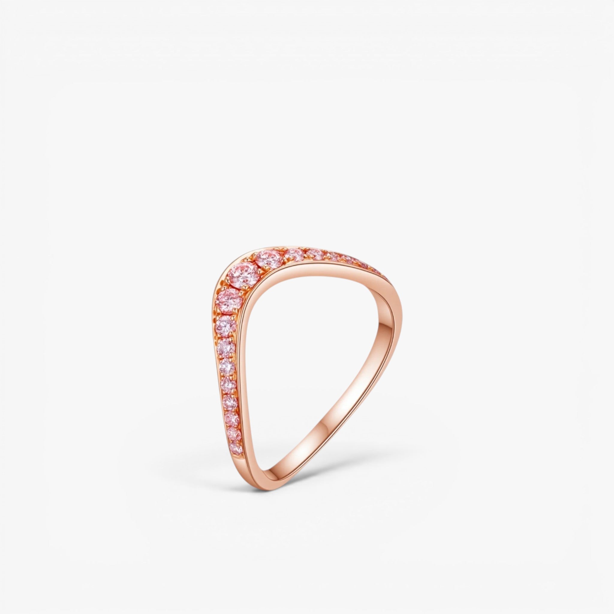 Rosé Curve Ring 14k Yellow Gold