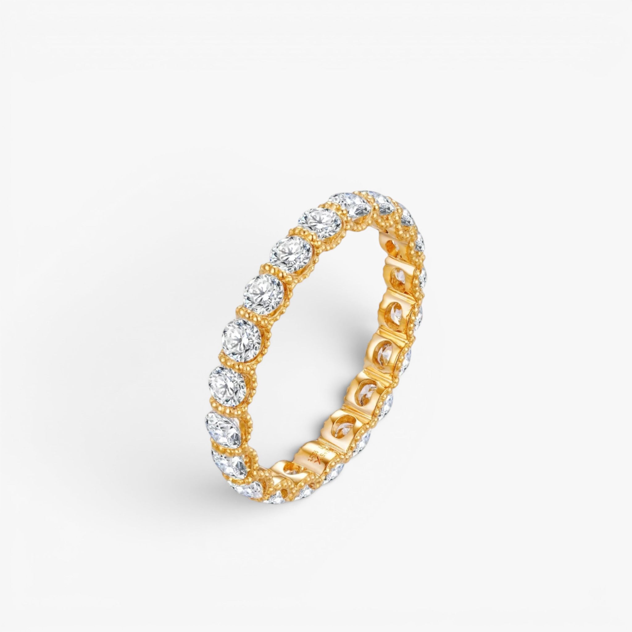 Celestia Eternity Ring 14k Yellow Gold