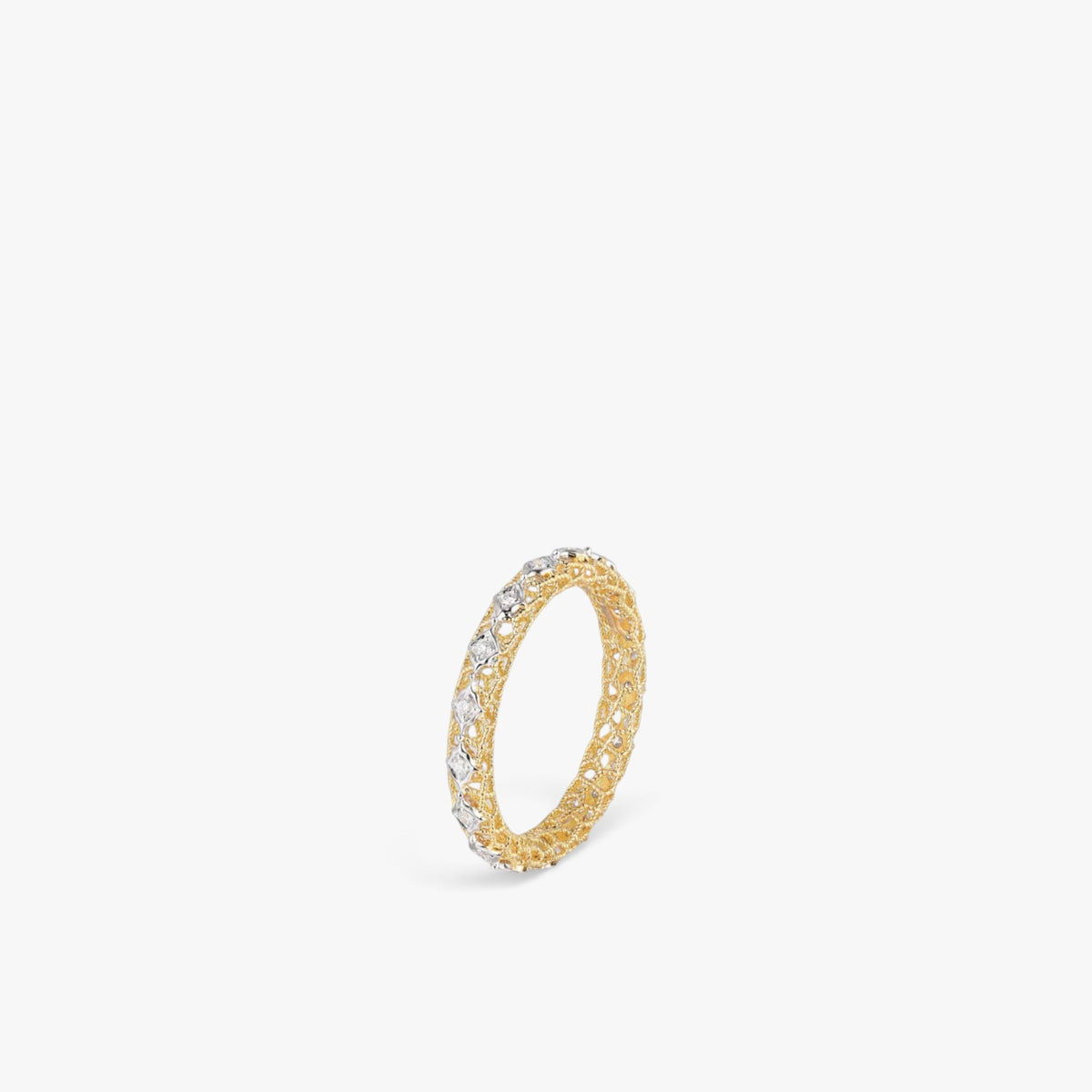 Aurelia Lace Diamond Band 18k Yellow Gold