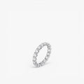 Éclipse Emerald Eternity Ring 18k White Gold