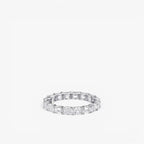 Éclipse Emerald Eternity Ring 18k White Gold