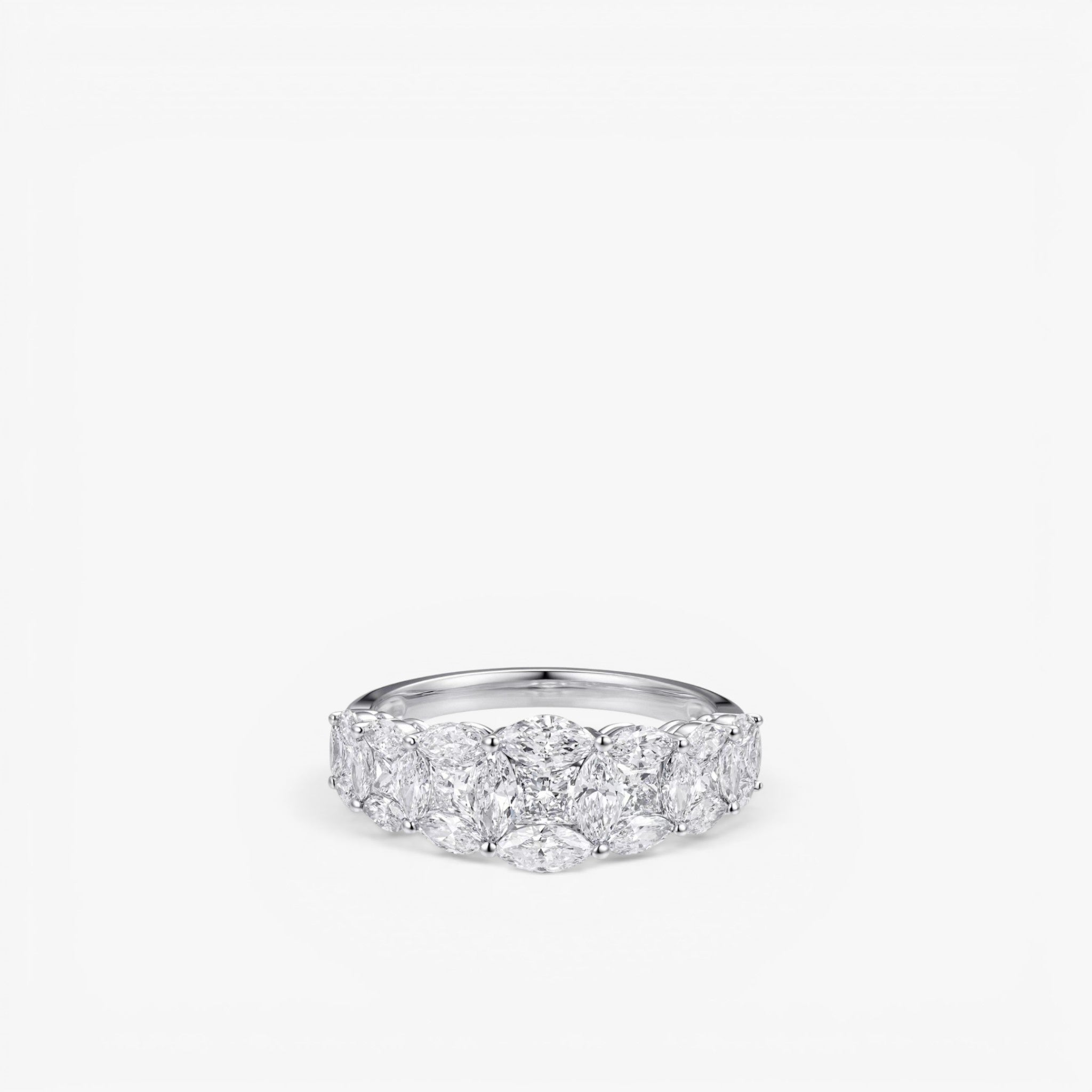 Marquise Éternelle Ring 18k White Gold