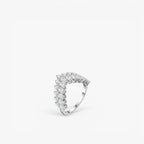 Céleste Crown Ring 18k White Gold
