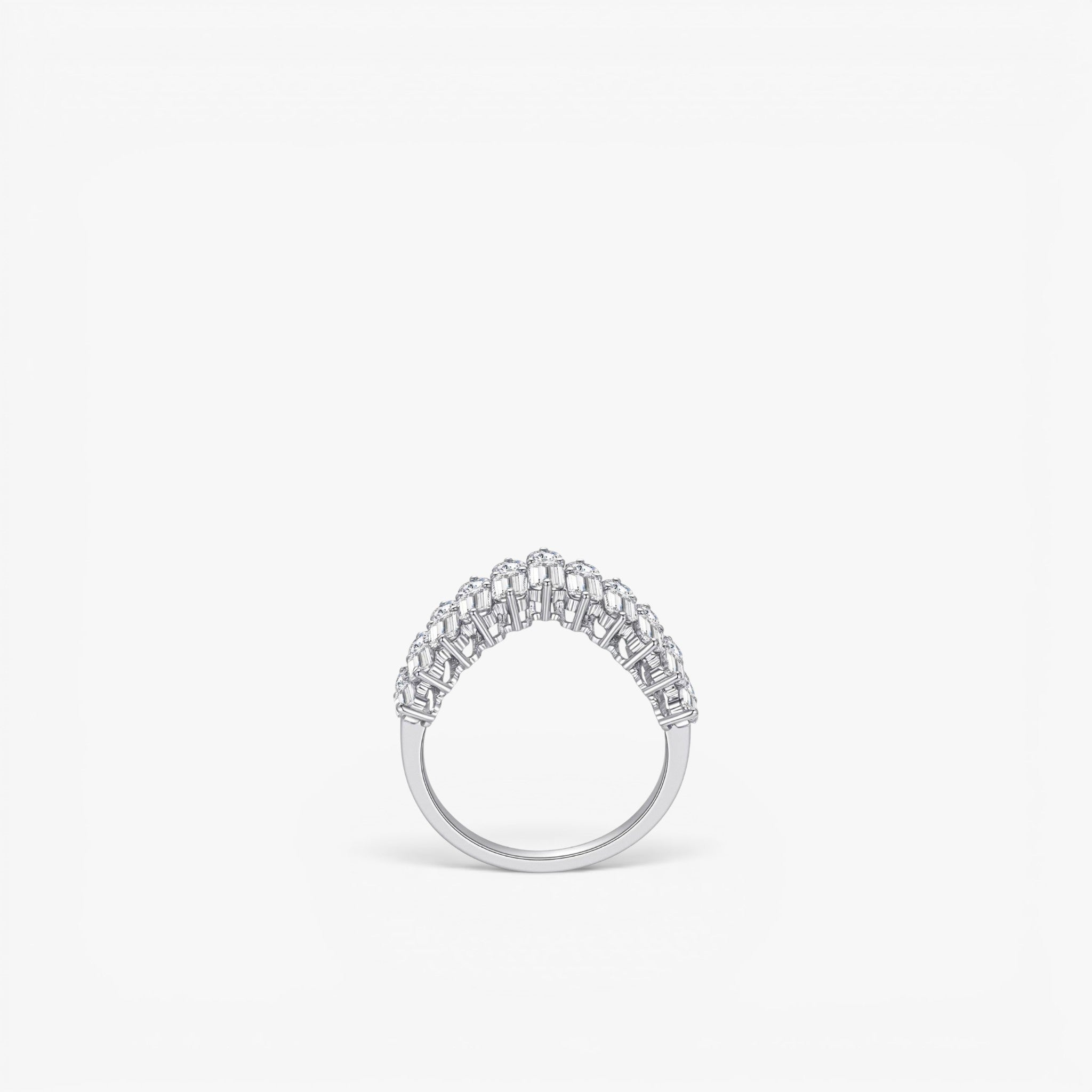Céleste Crown Ring 18k White Gold