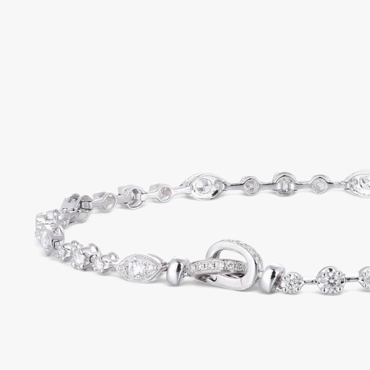 Lumière Marquise Bracelet 18k White Gold