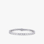 Éclat Cushion Tennis Bracelet 18k White Gold 6ct