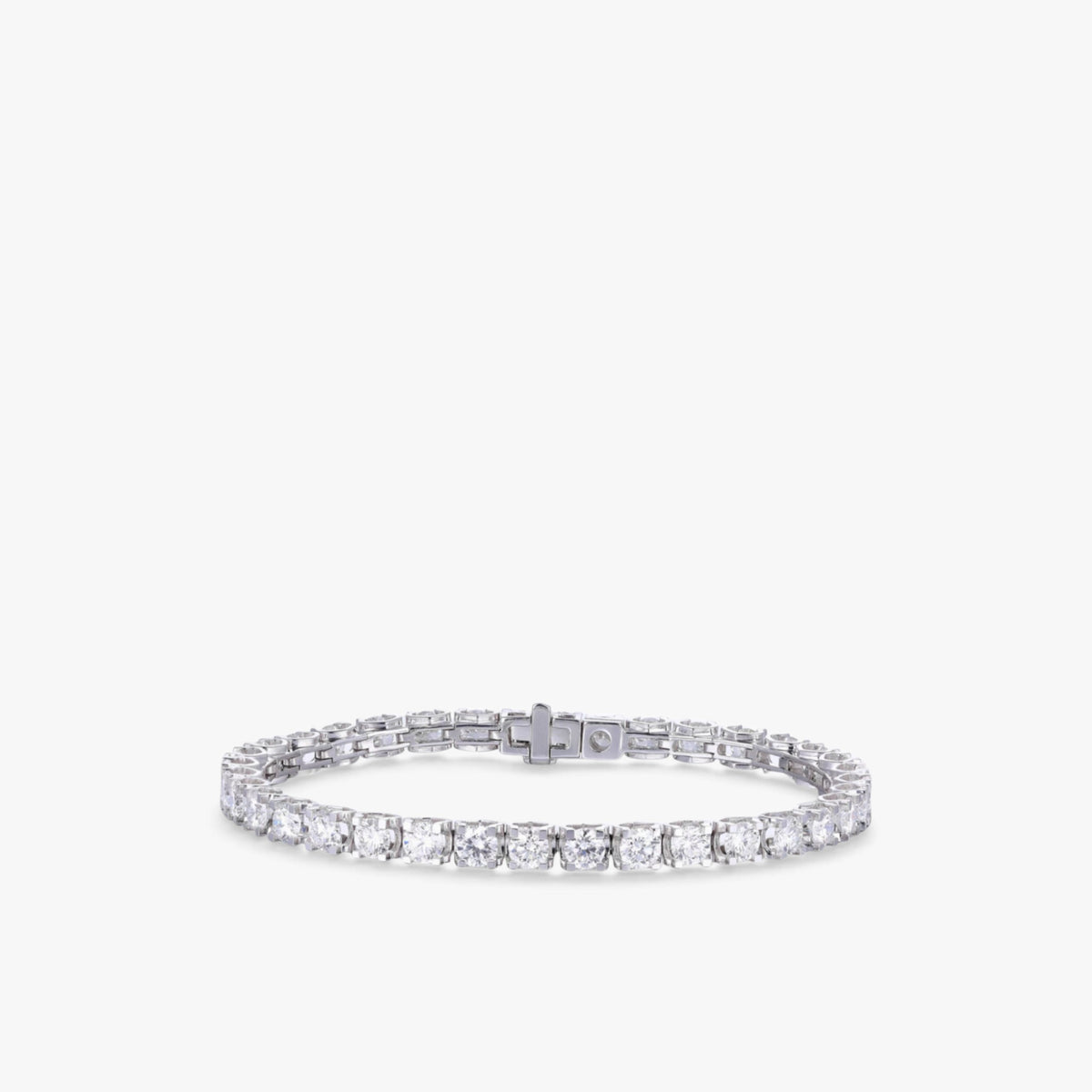 Éclat Cushion Tennis Bracelet 18k White Gold 6ct