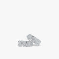 Éclat Baguette Huggie Earrings 18k White Gold