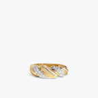 Élan Twist Diamond Ring 18k Yellow Gold