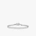 Lumière Bezel Tennis Bracelet 18k White Gold