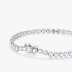 Lumière Bezel Tennis Bracelet 18k White Gold