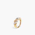 Élan Twist Diamond Ring 18k Yellow Gold