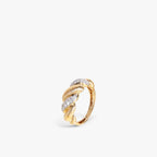 Élan Twist Diamond Ring 18k Yellow Gold