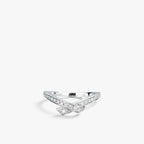 Élan Diamond Crossover Ring 18k White Gold