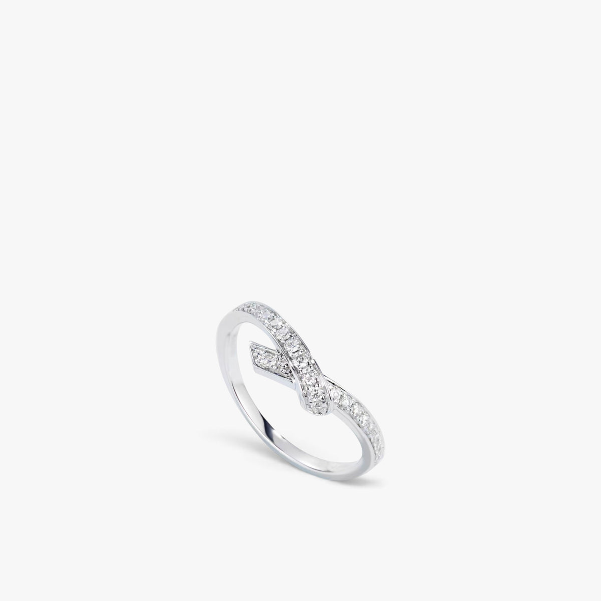 Élan Diamond Crossover Ring 18k White Gold