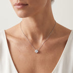 Astera Solitaire Necklace 18k White gold 1.5ct
