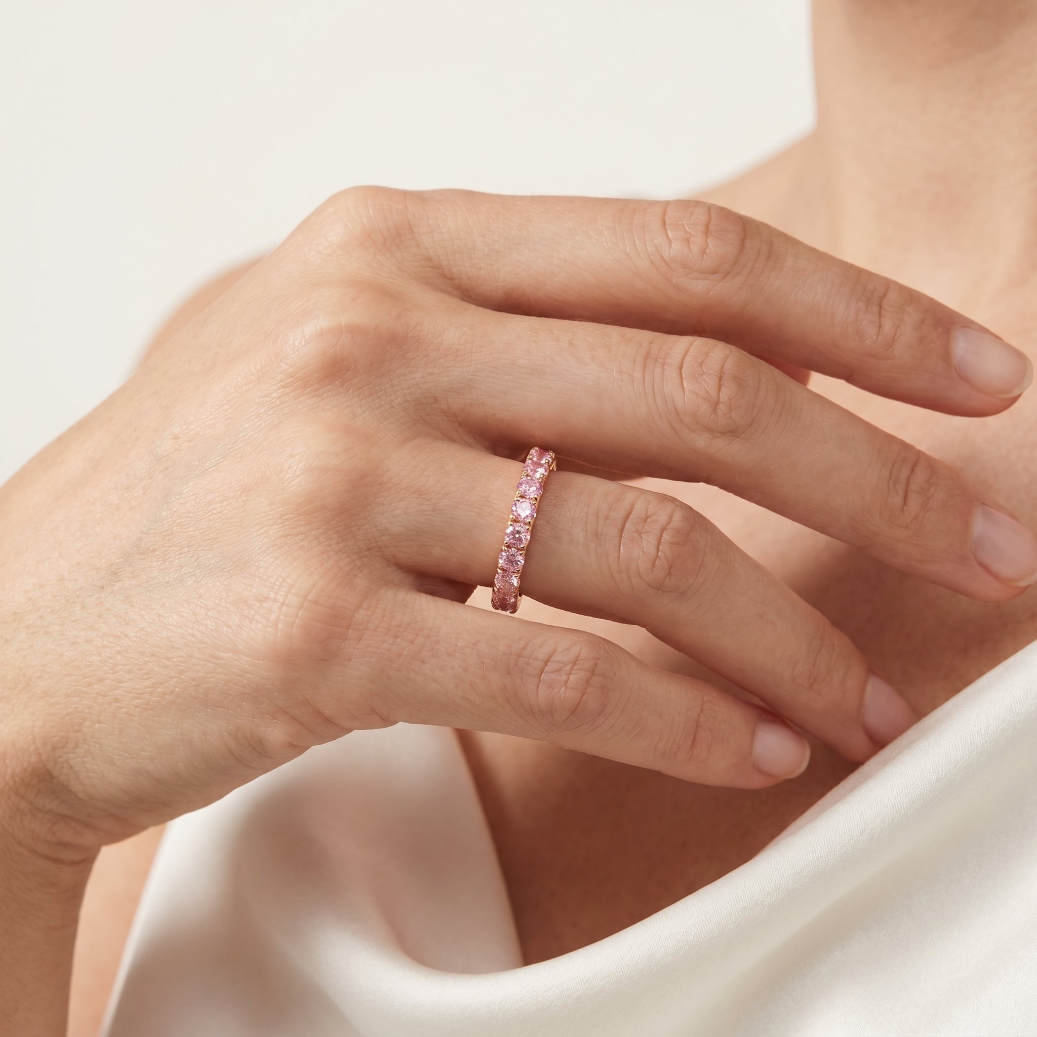 Rosalie Eternity Ring 14k Yellow Gold