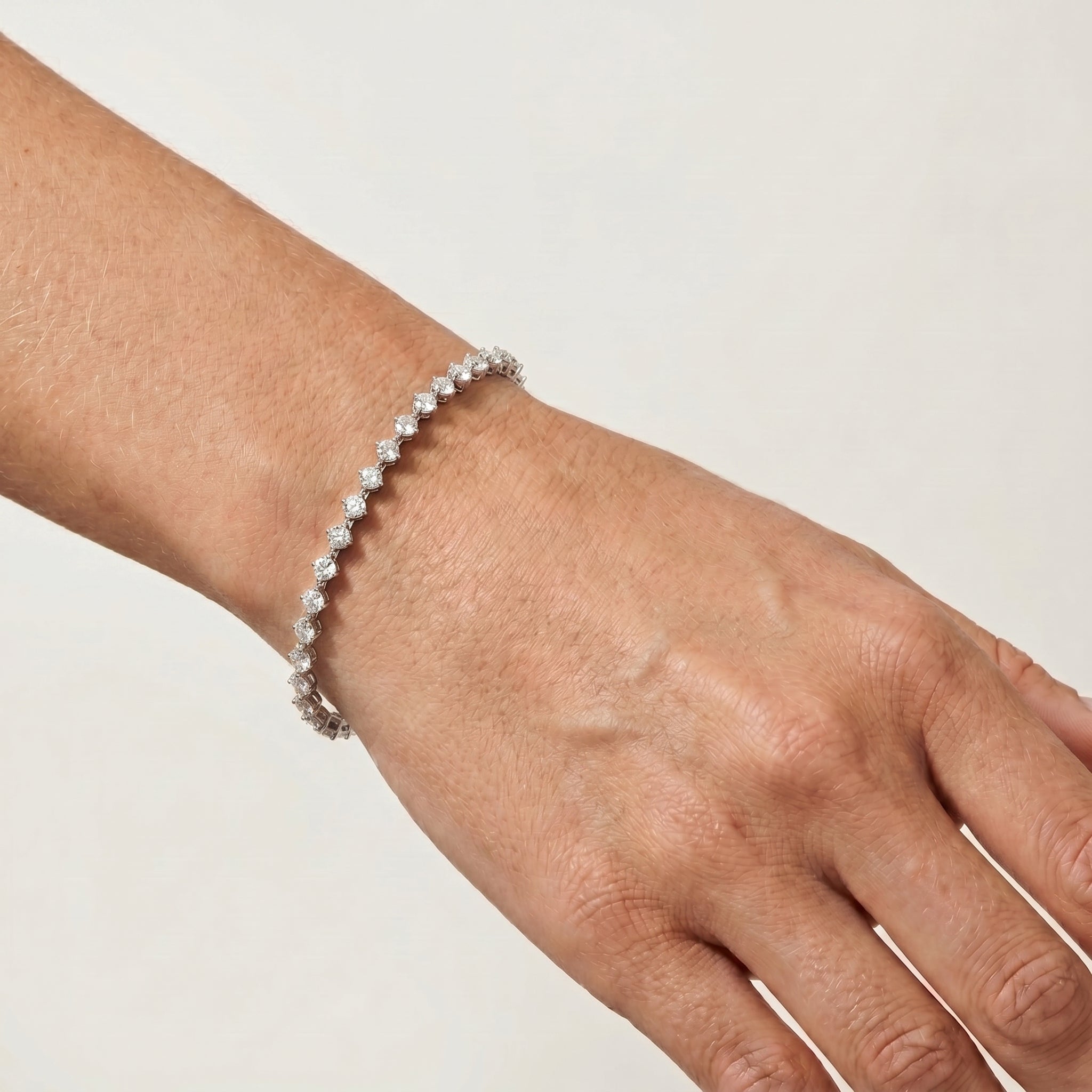 Celestia Tennis Bracelet 14k White Gold