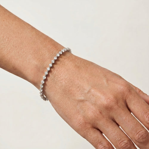 Celestia Tennis Bracelet 14k White Gold