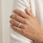 Céleste Crown Ring 18k White Gold