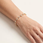 Ellipse Asscher Bracelet 14k Yellow Gold