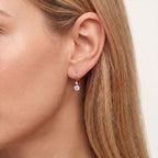 Celestia Duo Drop Hoops 18k Yellow gold