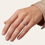 Élan Diamond Crossover Ring 18k White Gold