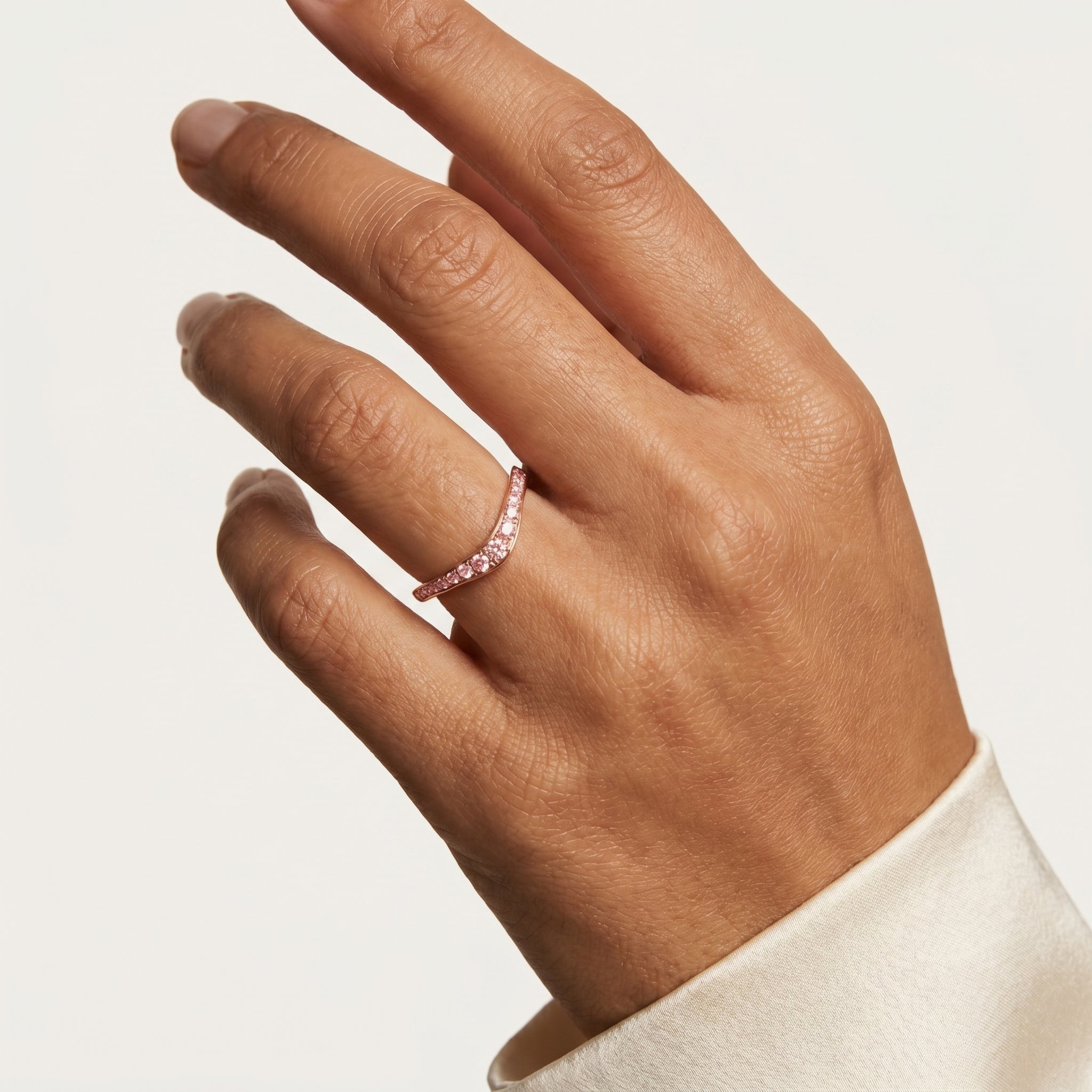 Rosé Curve Ring 14k Yellow Gold