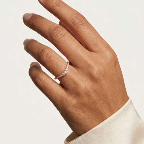 Rosé Curve Ring 14k Yellow Gold
