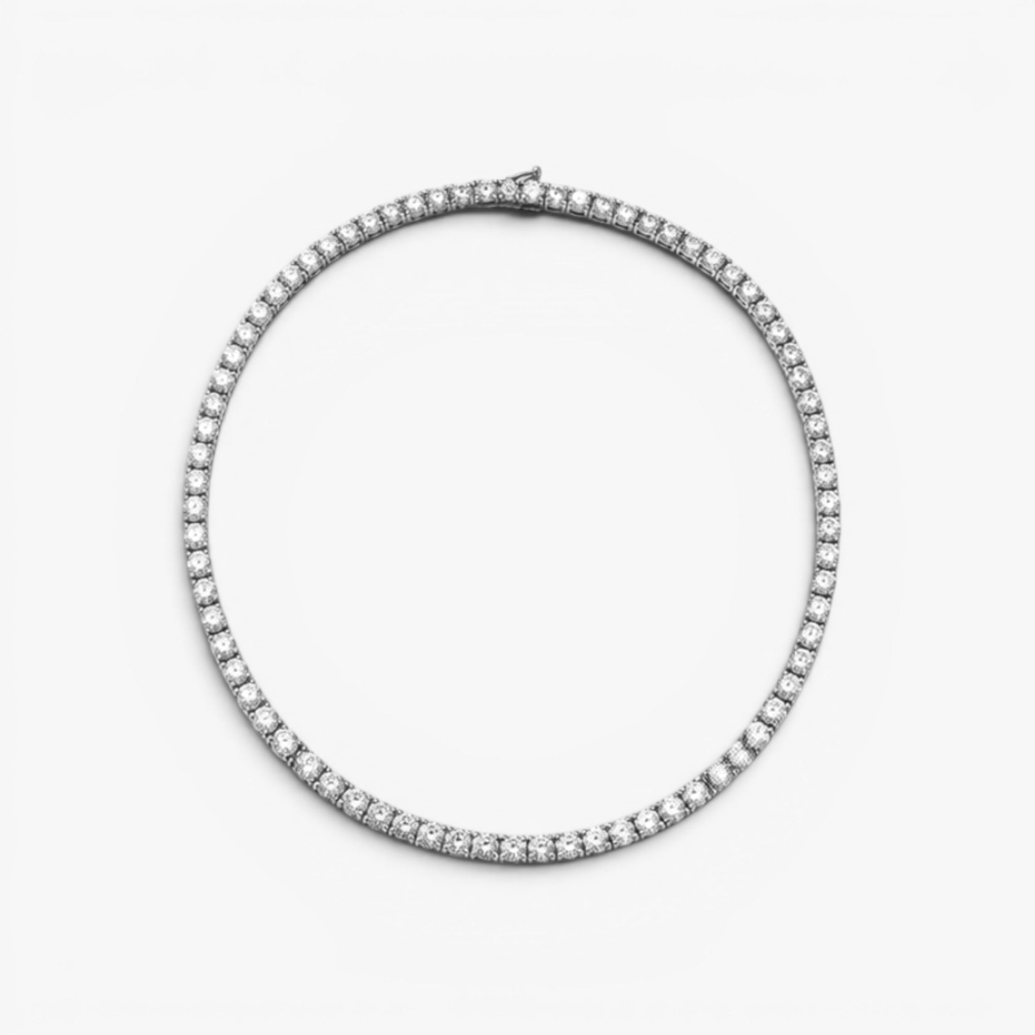 Éclat Tennis Bracelet 18k White Gold