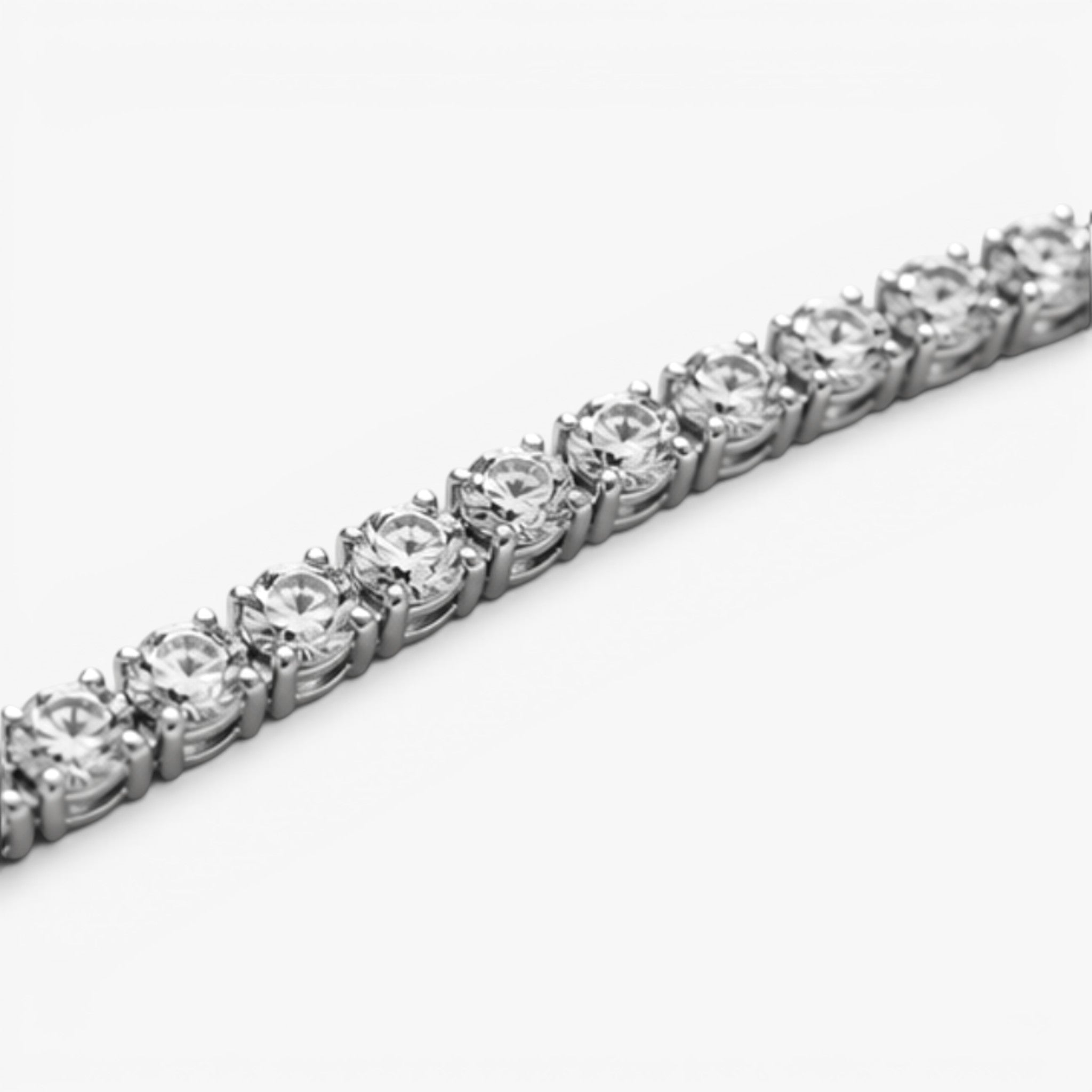 Éclat Tennis Bracelet 18k White Gold