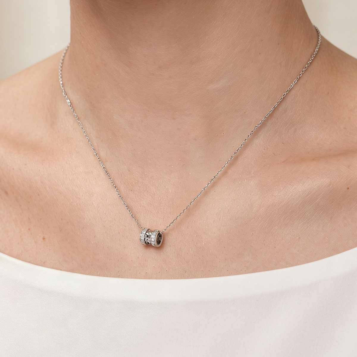 18k White Gold