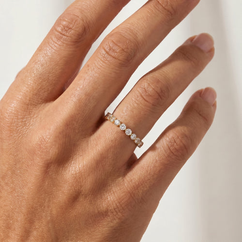 Stella Eternity Ring 14k Yellow Gold
