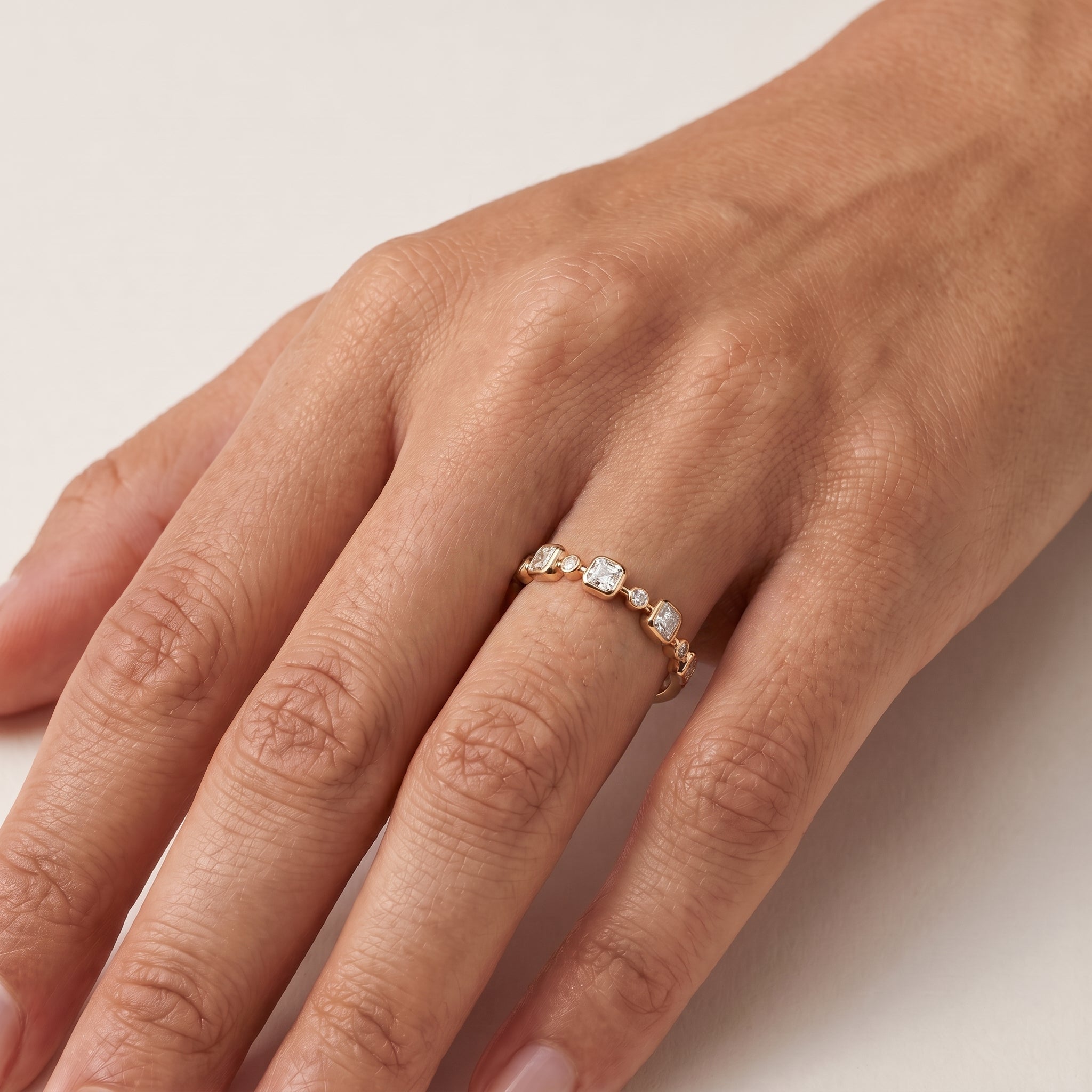 Éclipse Mosaic Ring 14k Yellow Gold