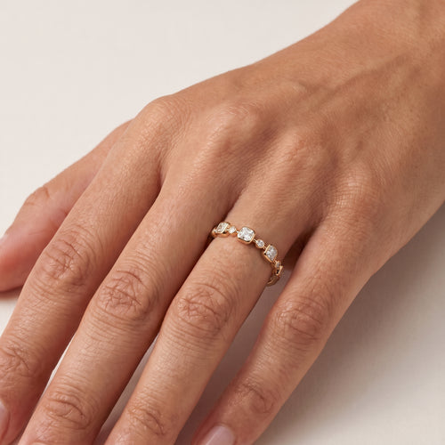 Éclipse Mosaic Ring 14k Yellow Gold
