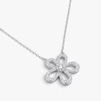 Fleur Étoile Necklace 18k White Gold